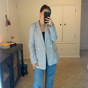 Oversized Patterned Blazer
